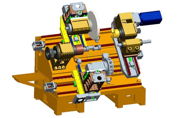 雙主軸單刀塔雙Y軸單磨頭